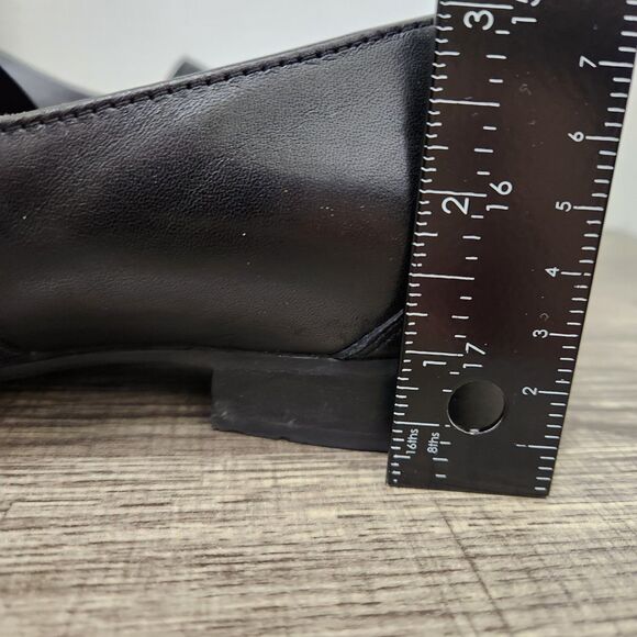 Clarks Unstructured Women 7 Black Leather Juliet Gem Slip On Flats - Picture 10 of 10